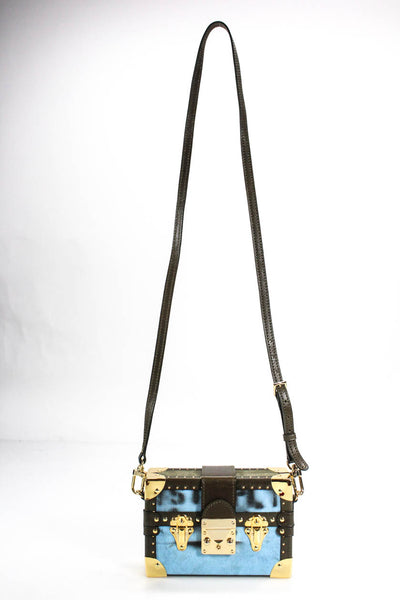 Readymade 2020 Nano Trunk Case Crossbody Bag Green Gold Blue