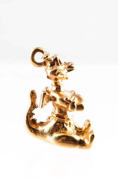 Designer Womens 14Kt Yellow Gold Dragon Charm Gold