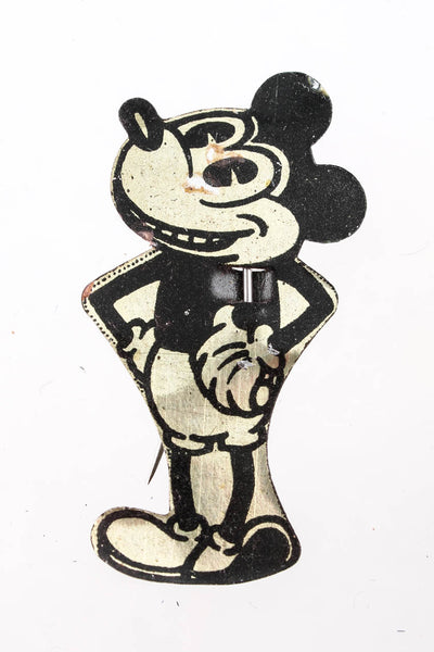 Designer Antique Cartoon Mouse Pin Silver Tone Gold Tone Lot 2