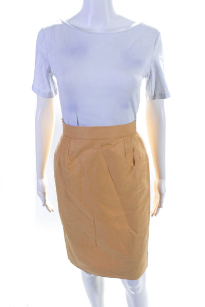 Chanel Women's Setup Skirt Suit Set Light Orange Size EUR 36
