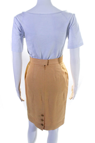 Chanel Women's Setup Skirt Suit Set Light Orange Size EUR 36